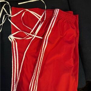 Red Bottoms with White Stripes